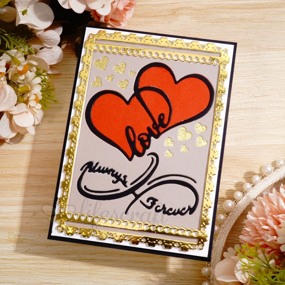 Lifescraft Two Love Hearts Metal Cutting Dies