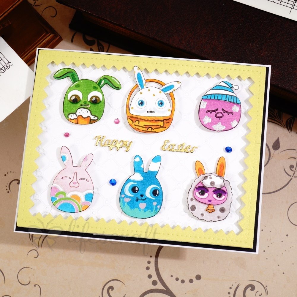 Lifescraft Easter Funny Bunny Head Metal Cutting Dies