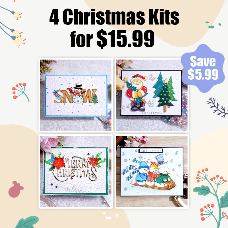 Lifescraft Christmas and Snowman Kits Bundles with 4 Items