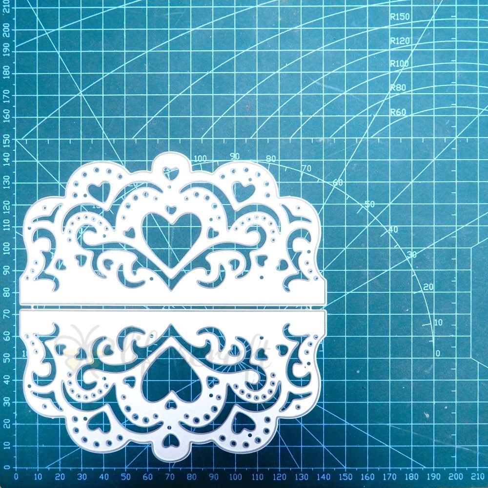 Lifescraft Hollow Love Border Metal Cutting Dies