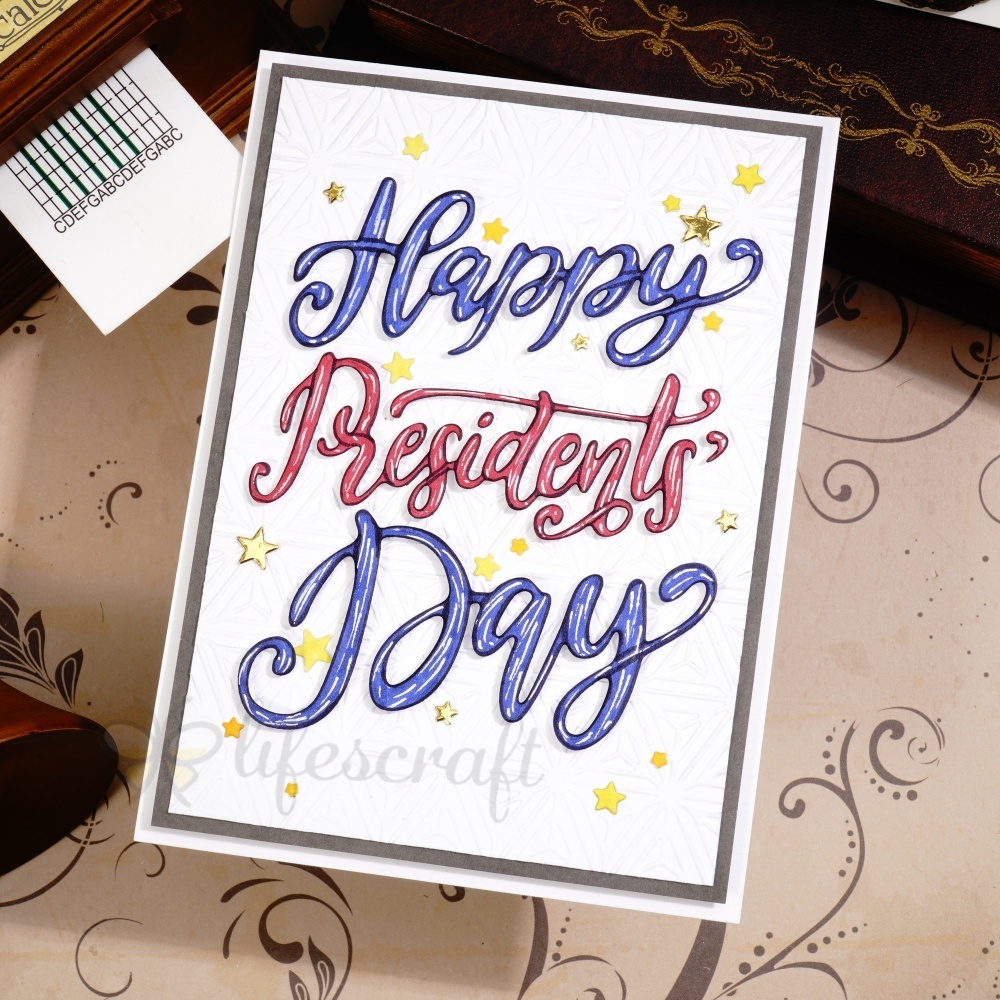 Lifescraft Happy Presidential Day Cutting Dies