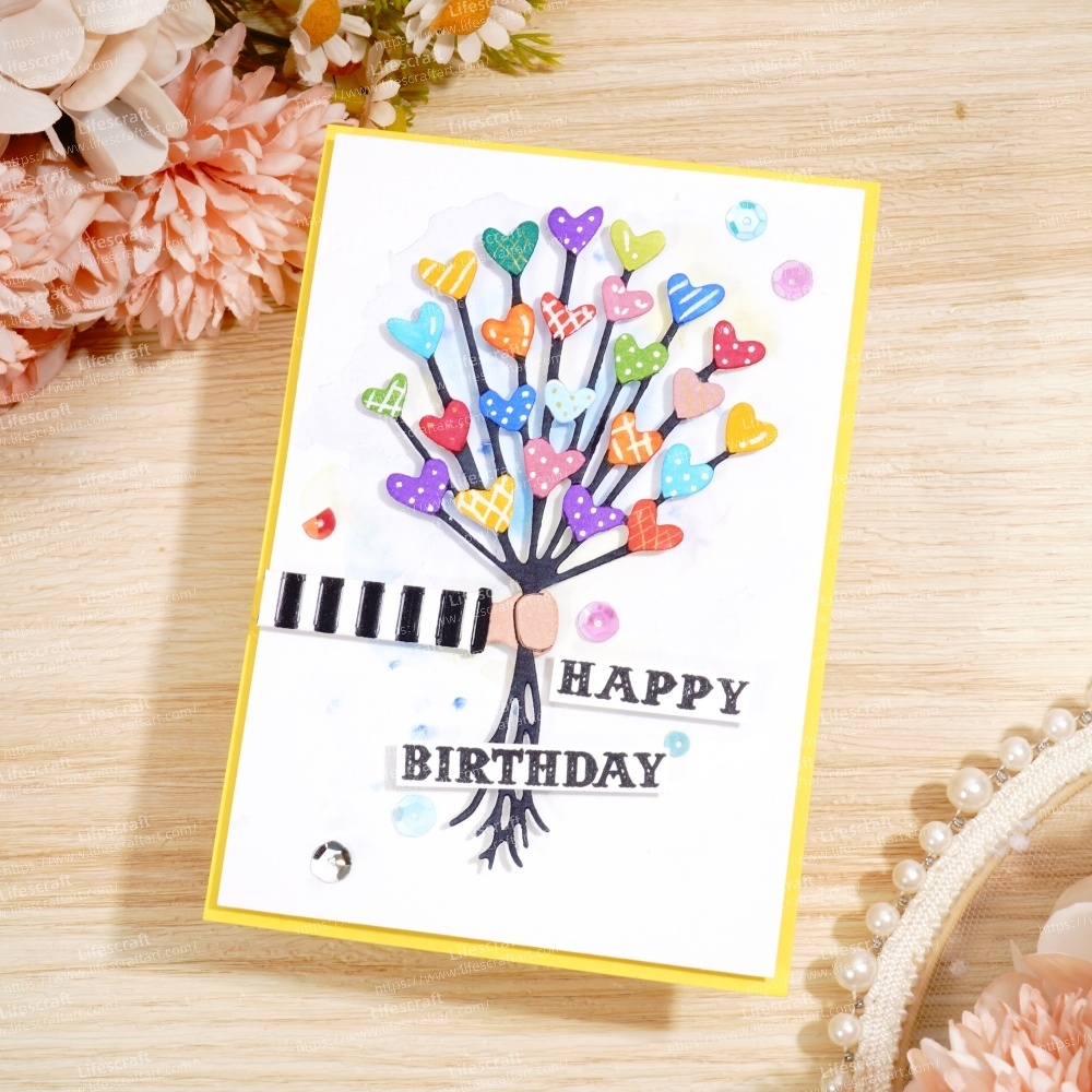 Lifescraft Heart Flower for Birthday Metal Cutting Dies