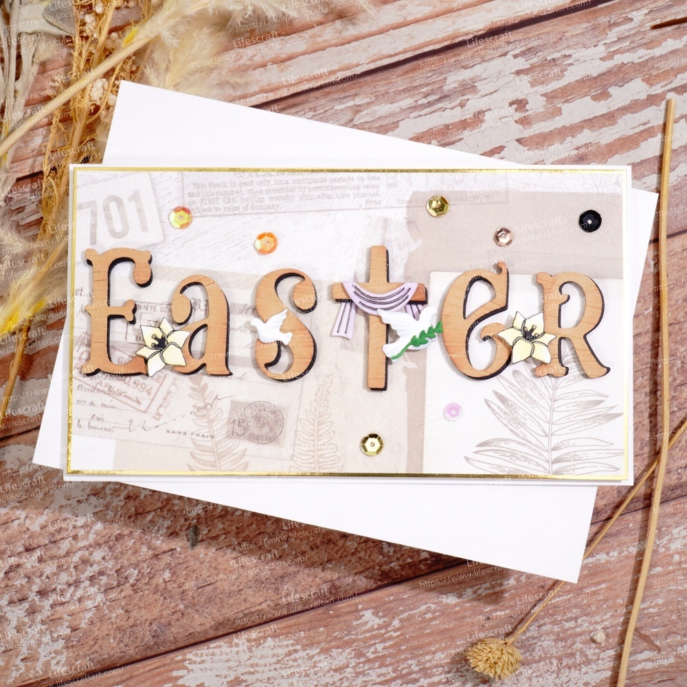 Lifescraft Easter Word Cross Metal Cutting Dies