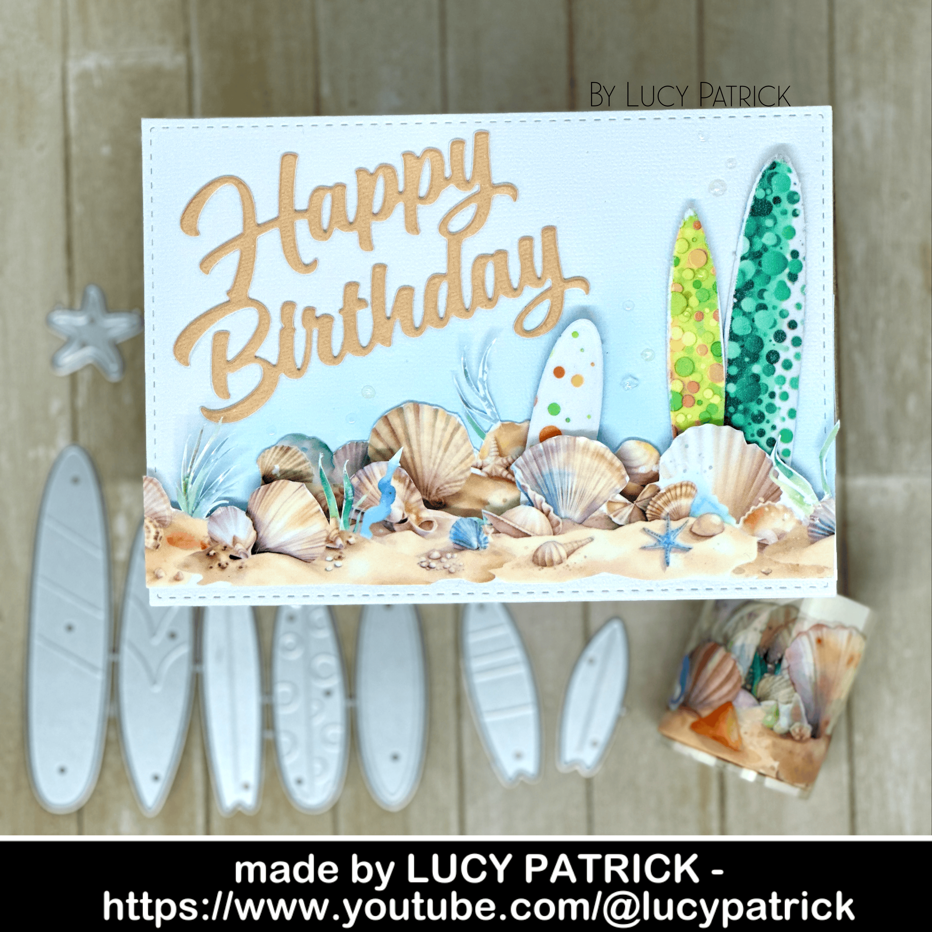 Lifescraft Christmas Tree Surfboard in July Metal Cutting Dies