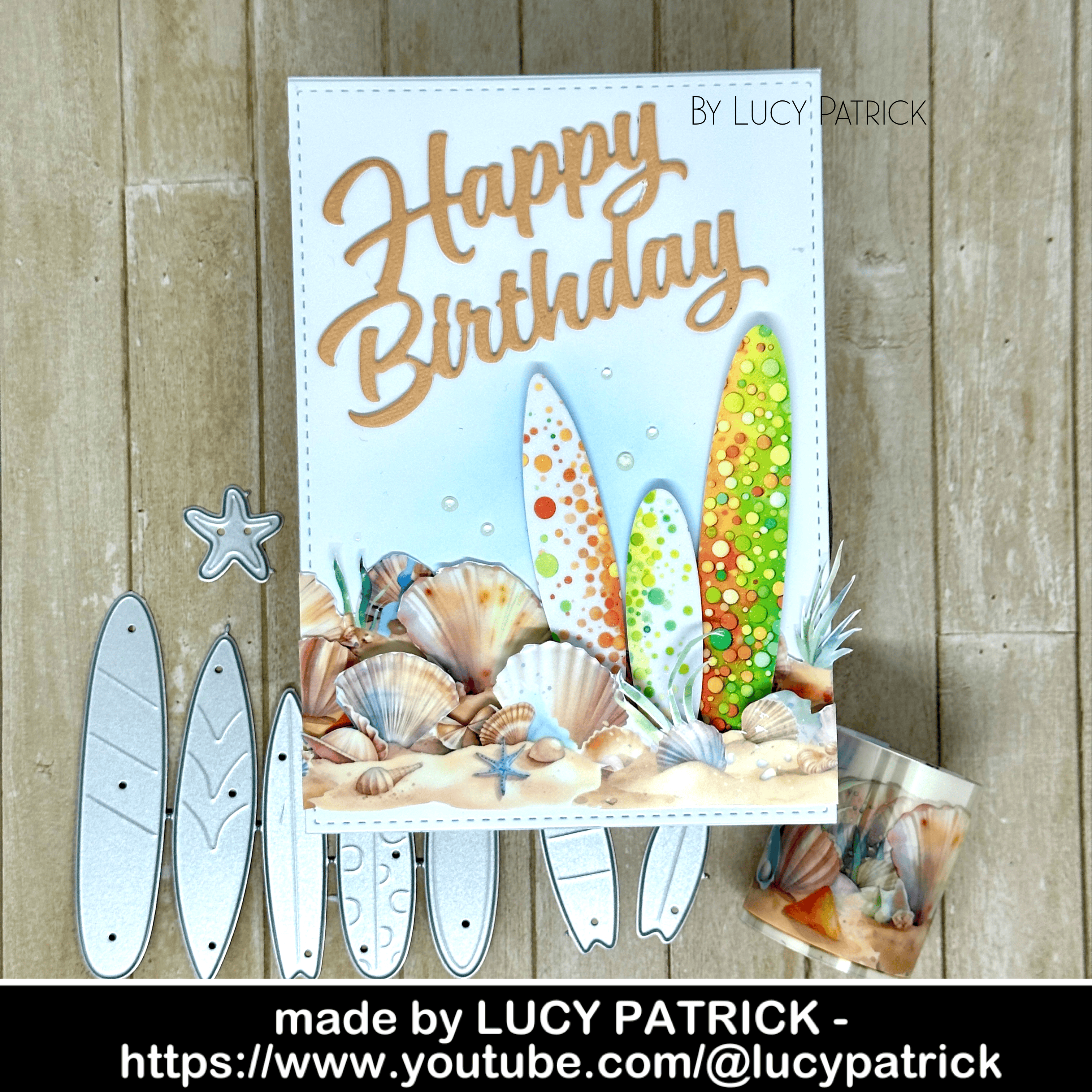 Lifescraft Christmas Tree Surfboard in July Metal Cutting Dies