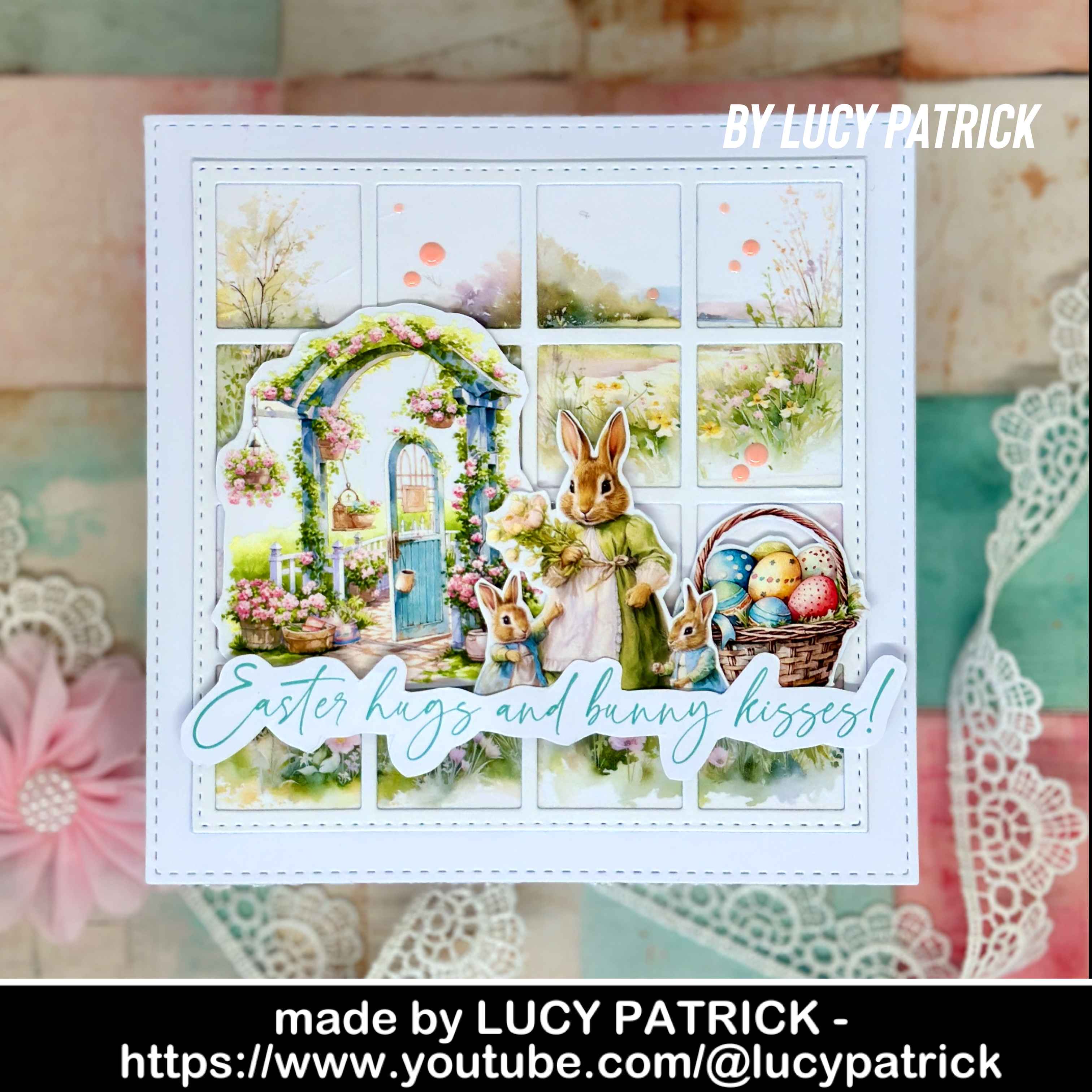 LifescraftTwelve Small Squares Background Board Metal Cutting Dies