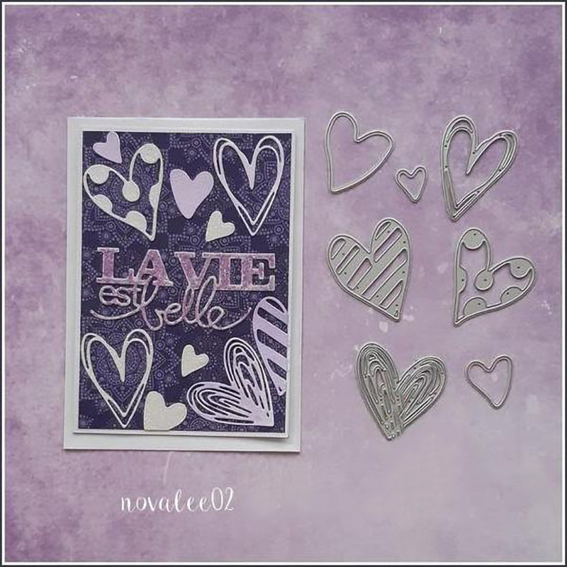 Multiple Heart Decor Dies - Inlovearts