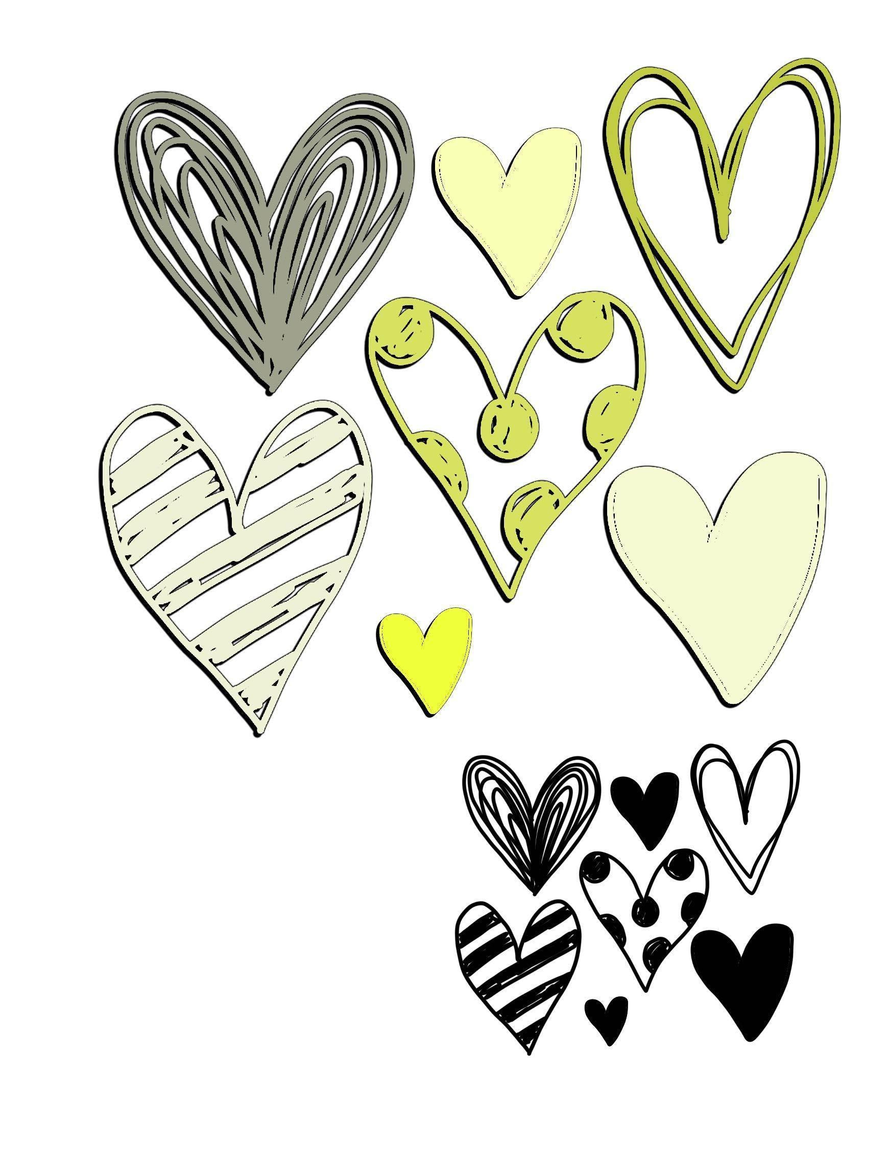 Multiple Heart Decor Dies - Inlovearts