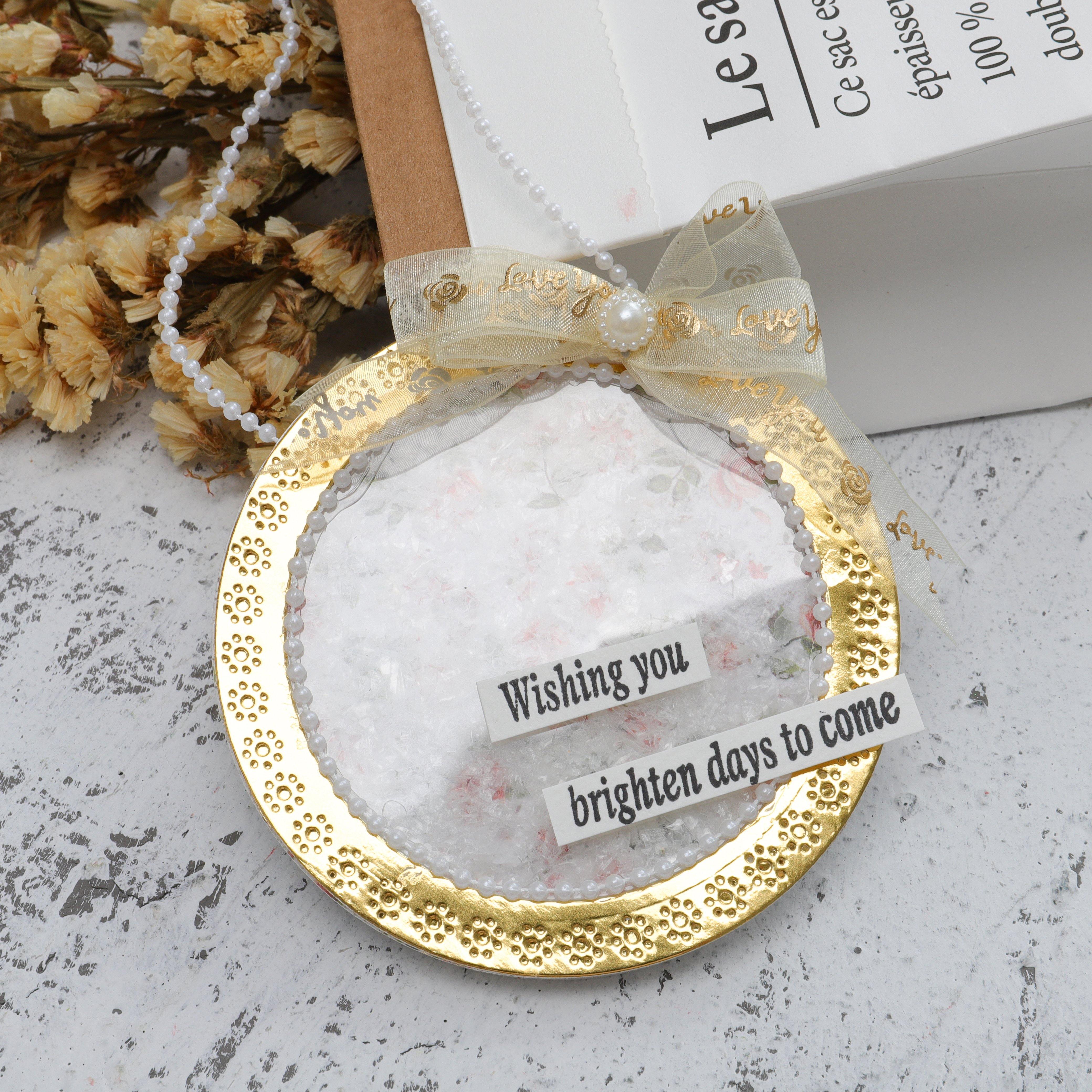 Stackable Circle Hollow Daisy Frame Dies - Inlovearts