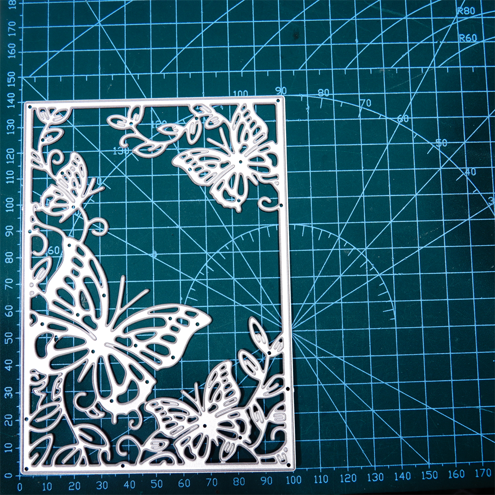 Lifescraft Leaves and Butterflies Background Board Cutting Dies