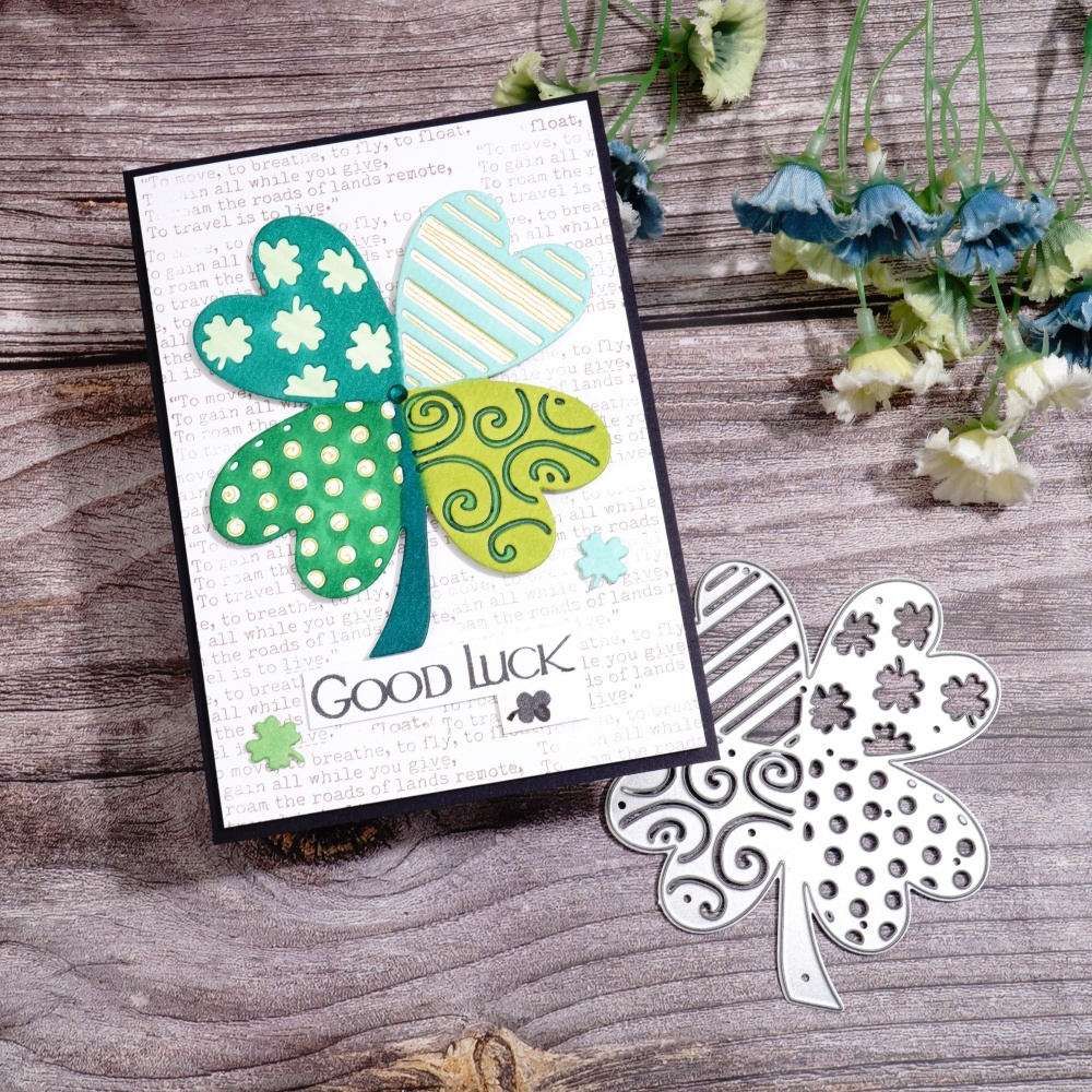 Lifescraft Patterned Four Leaf Clover Metal Cutting Dies
