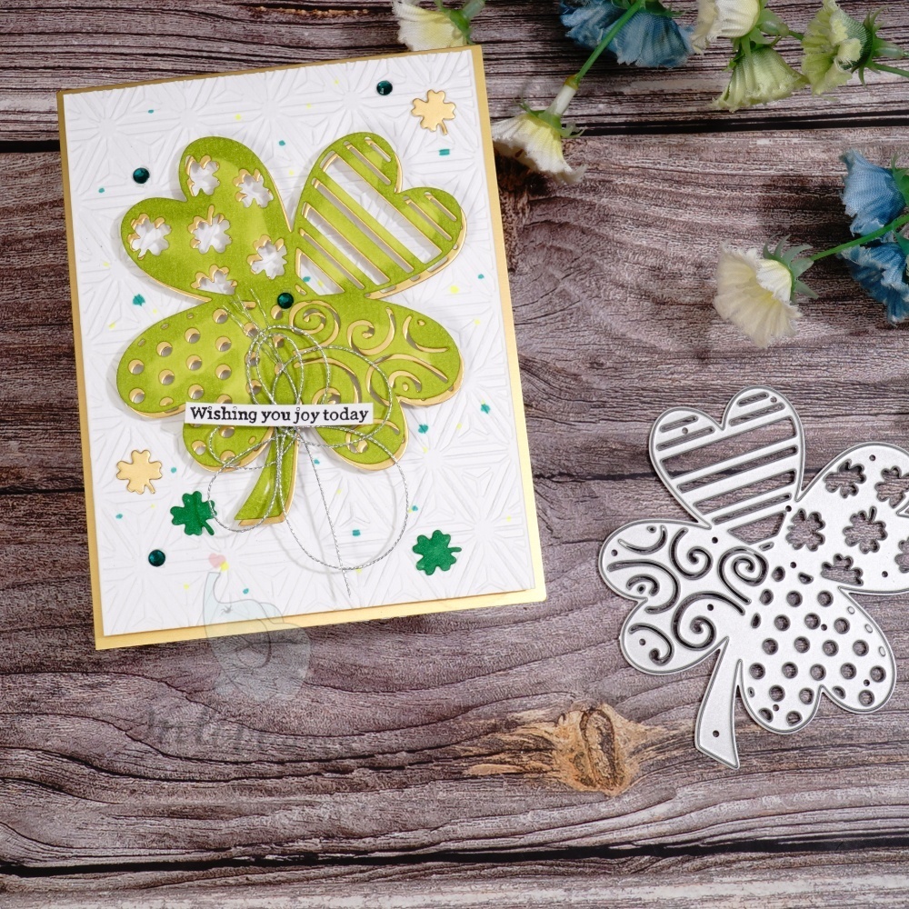 Lifescraft Patterned Four Leaf Clover Metal Cutting Dies