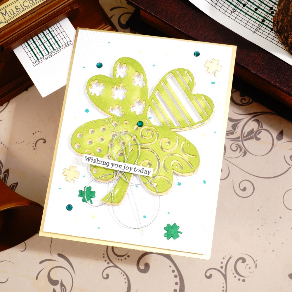 Lifescraft Patterned Four Leaf Clover Metal Cutting Dies