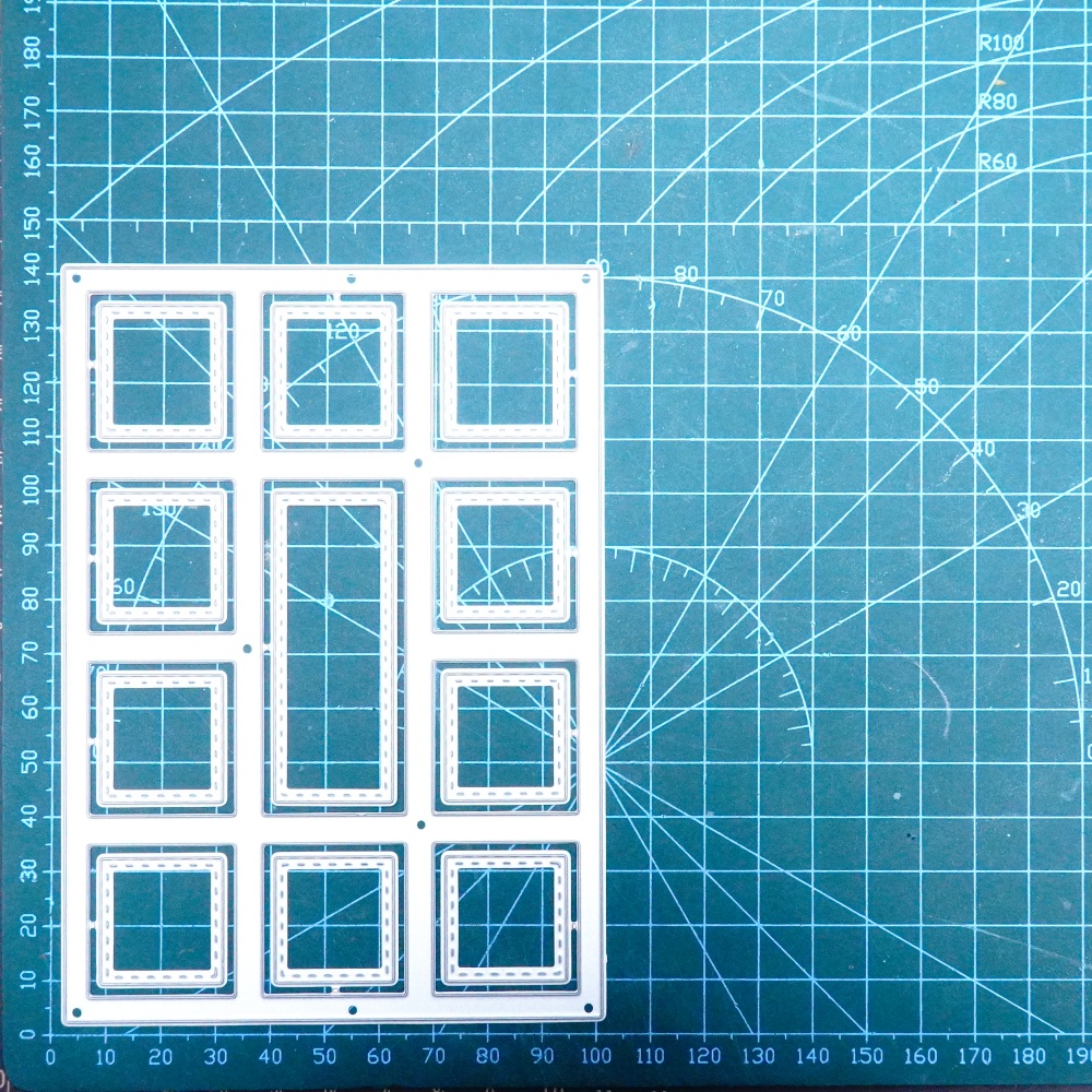 Lifescraft Small Hollow Grid Background Board Metal Cutting Dies