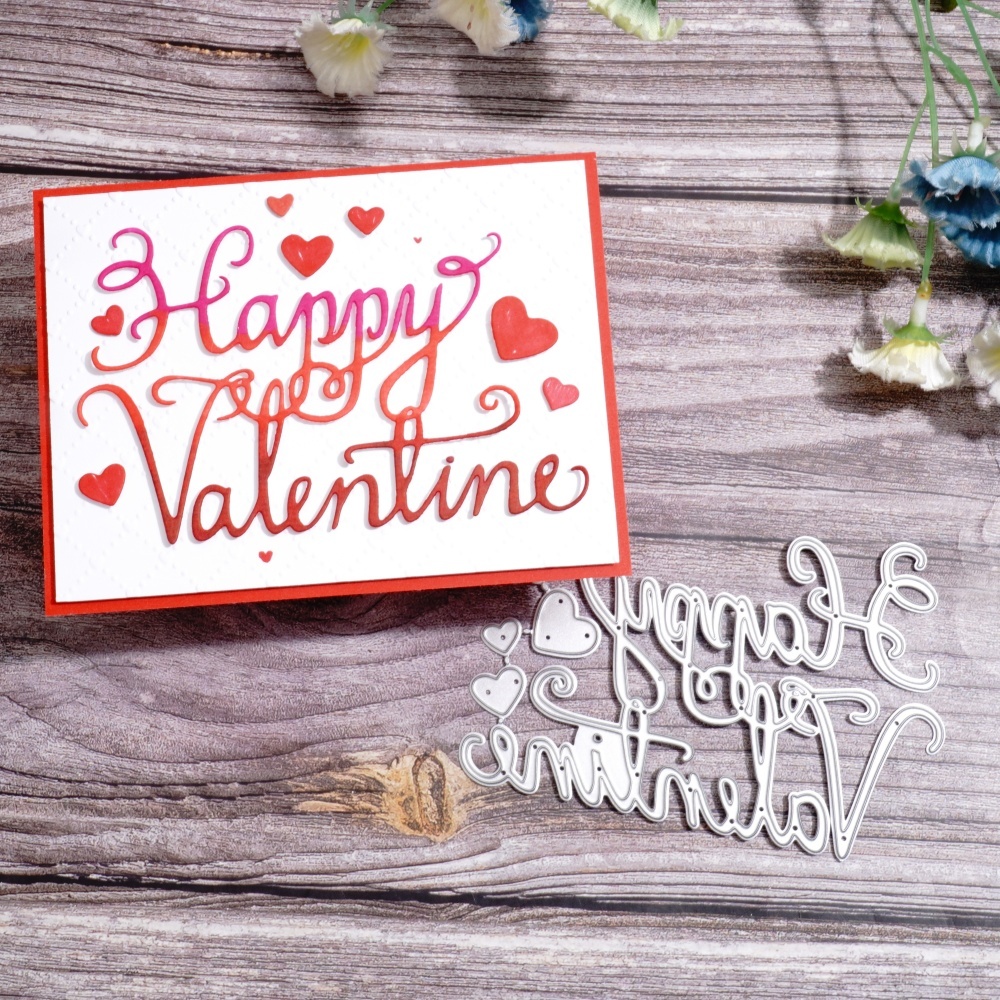 Lifescraft Happy Valentine Word Metal Cutting Dies