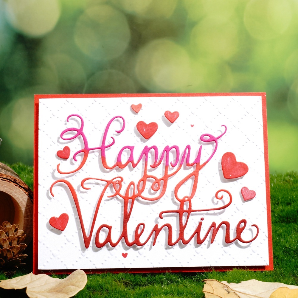 Lifescraft Happy Valentine Word Metal Cutting Dies