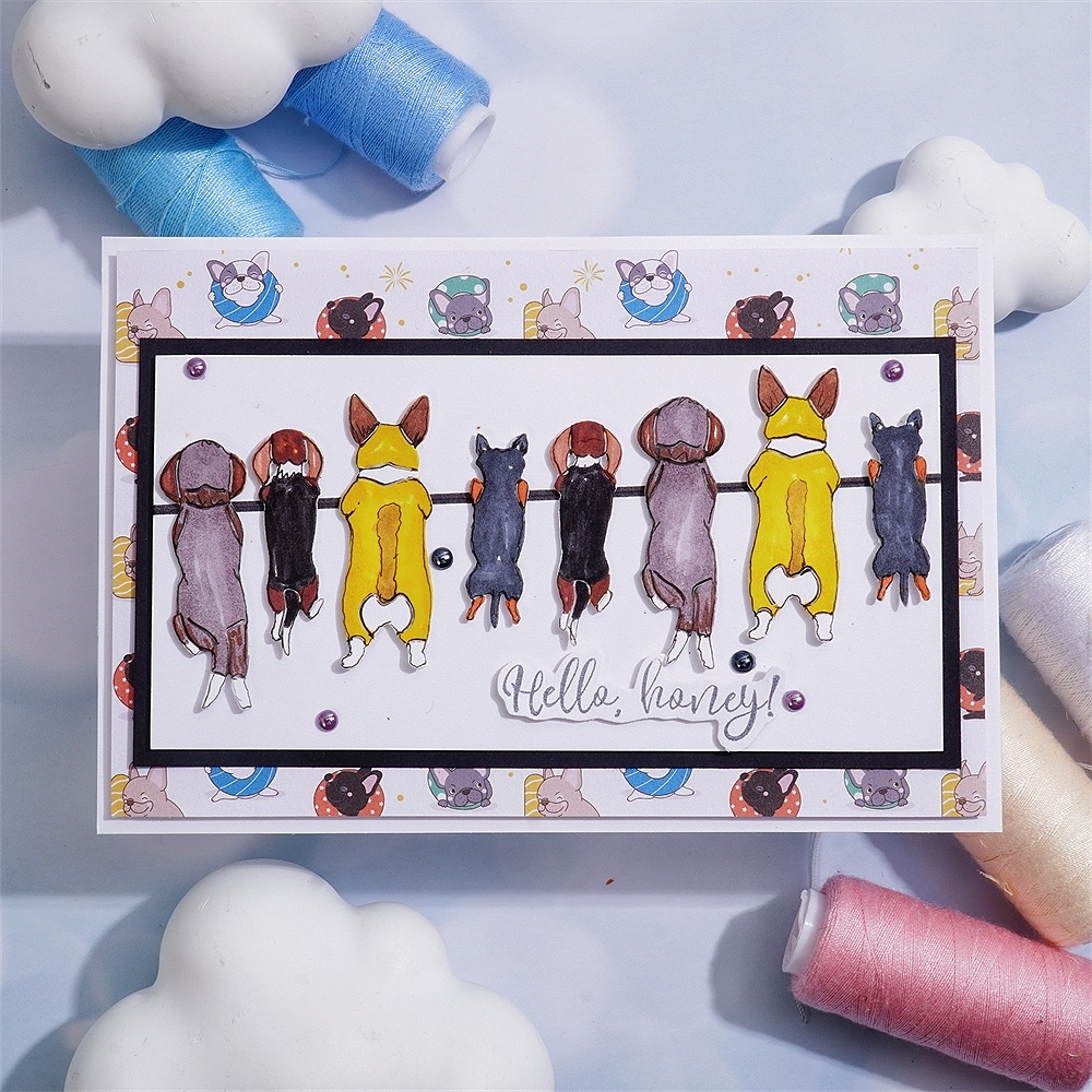 Lifescraft Good Luck Puppies Metal Cutting Dies