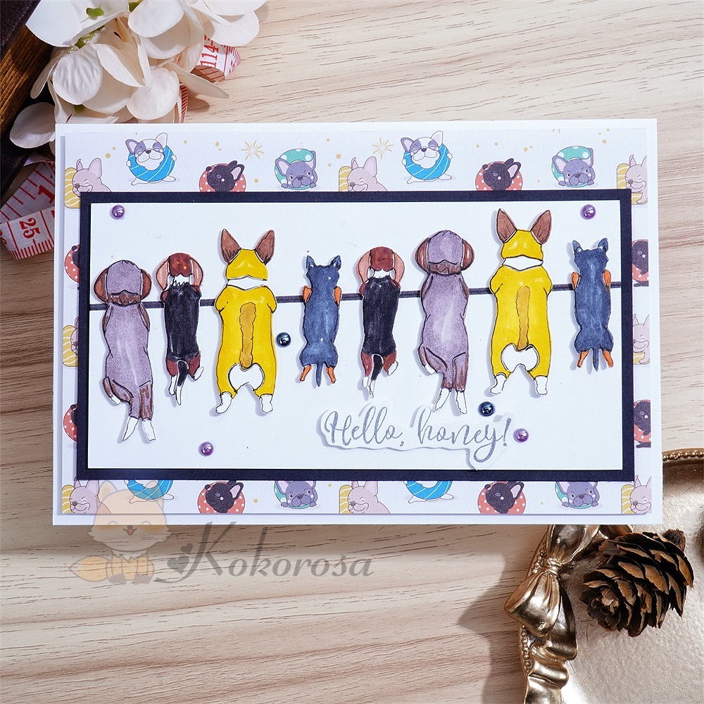 Lifescraft Good Luck Puppies Metal Cutting Dies