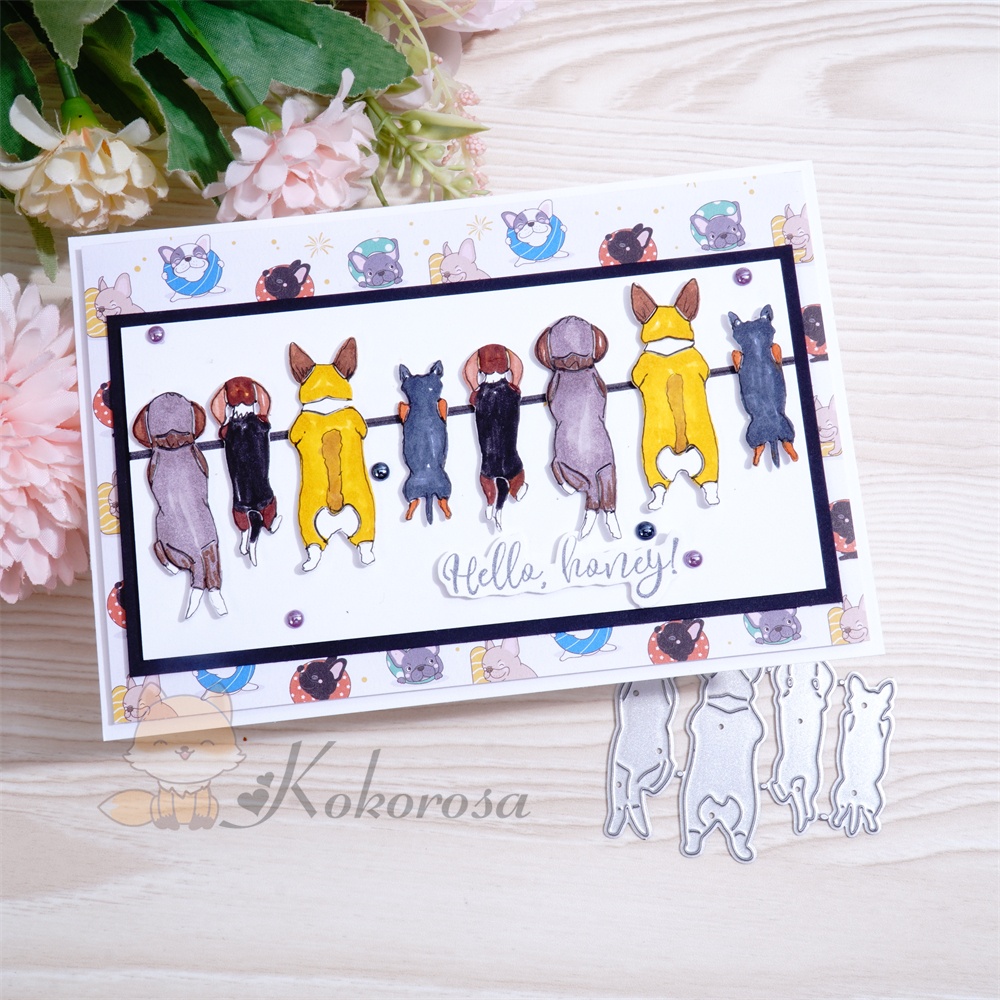 Lifescraft Good Luck Puppies Metal Cutting Dies