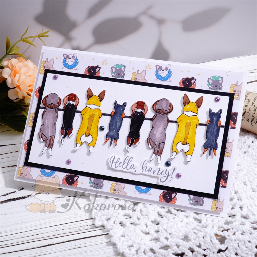 Lifescraft Good Luck Puppies Metal Cutting Dies