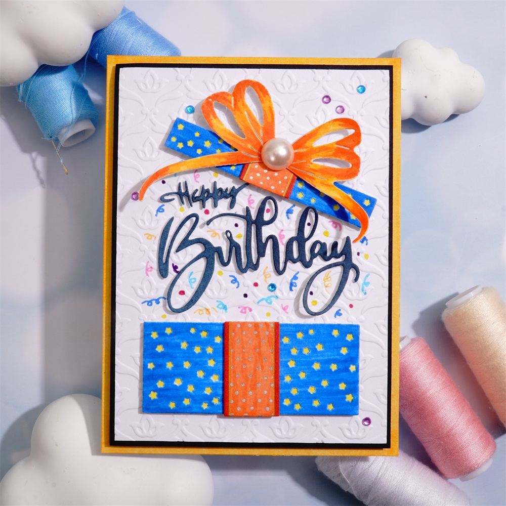 Lifescraft Happy Birthday Gift Box Metal Cutting Dies