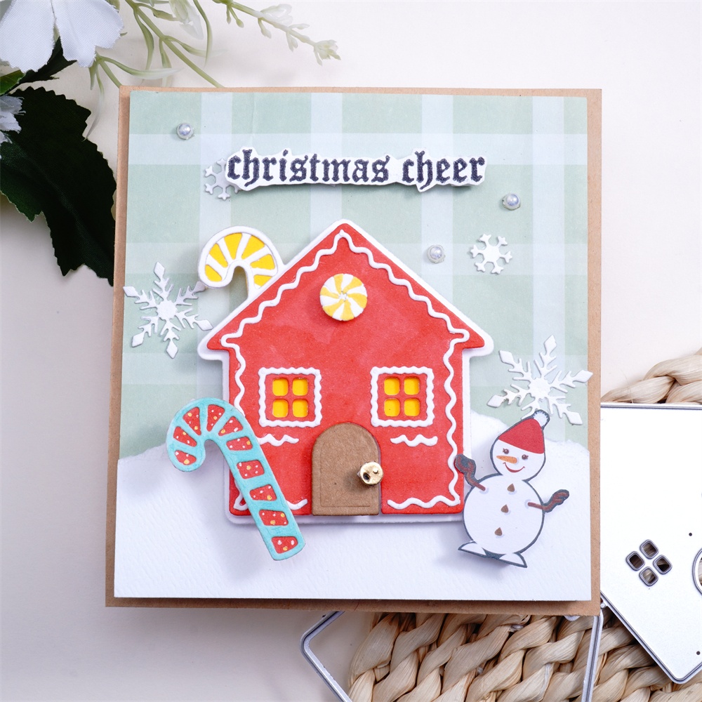 Lifescraft Gingerbread Christmas Cottage Metal Cutting Dies