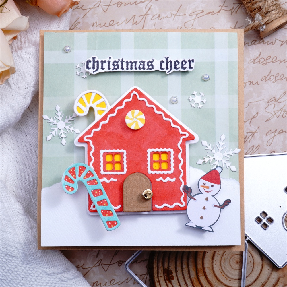 Lifescraft Gingerbread Christmas Cottage Metal Cutting Dies