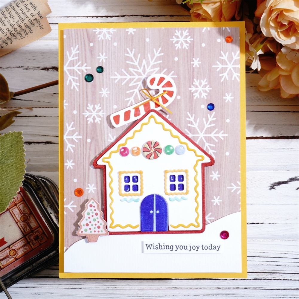 Lifescraft Gingerbread Christmas Cottage Metal Cutting Dies