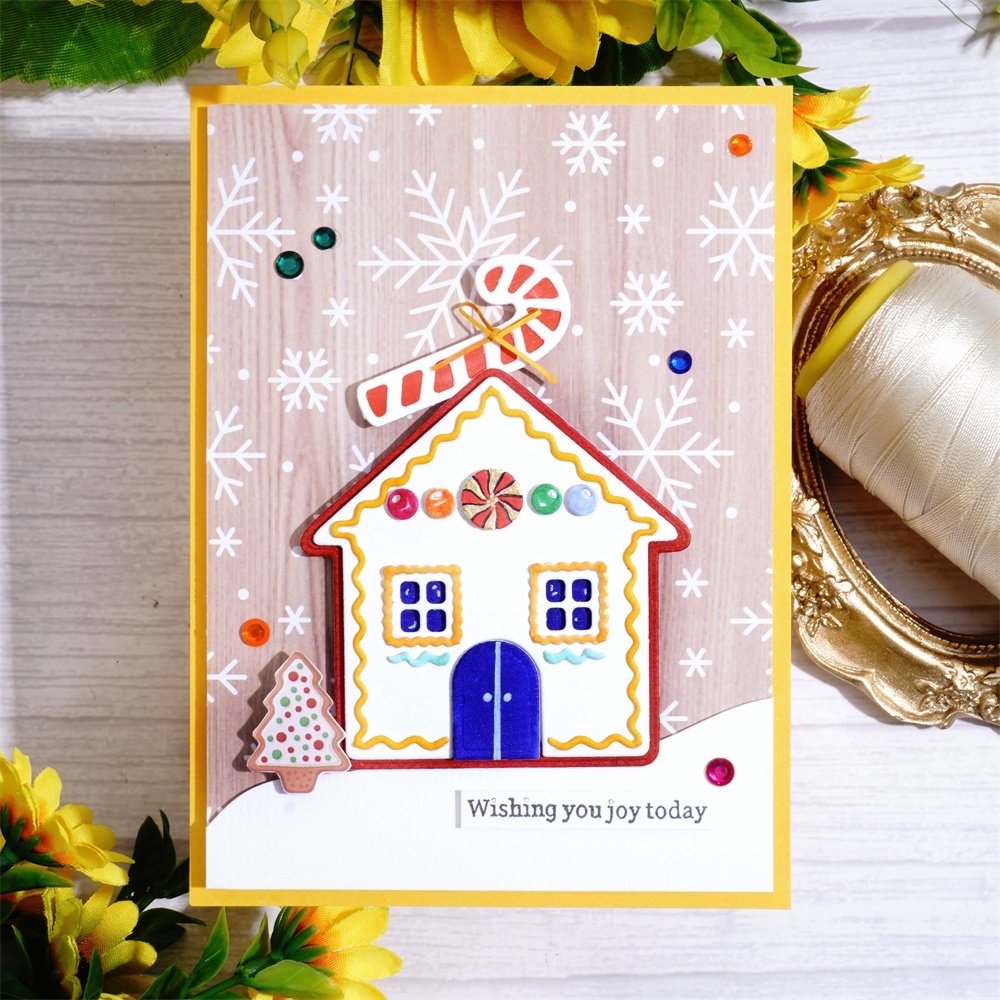 Lifescraft Gingerbread Christmas Cottage Metal Cutting Dies