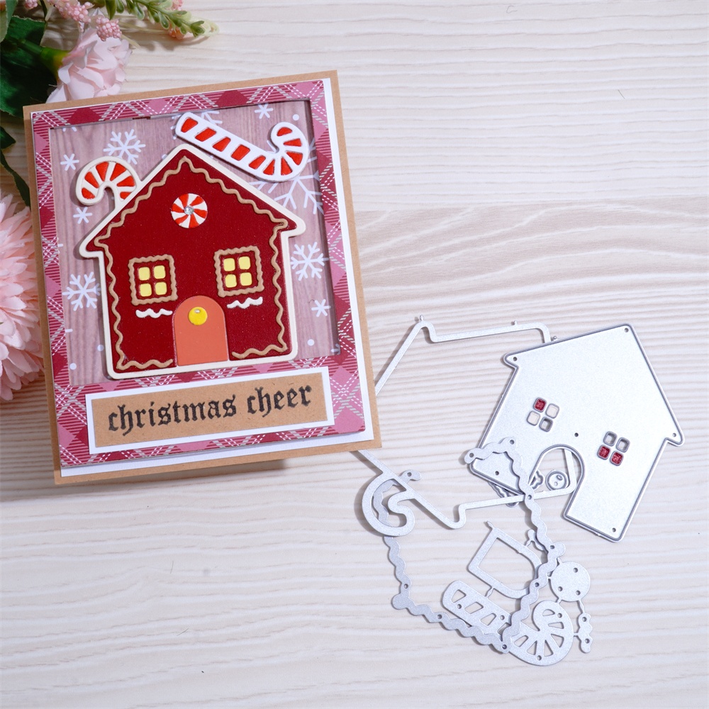 Lifescraft Gingerbread Christmas Cottage Metal Cutting Dies