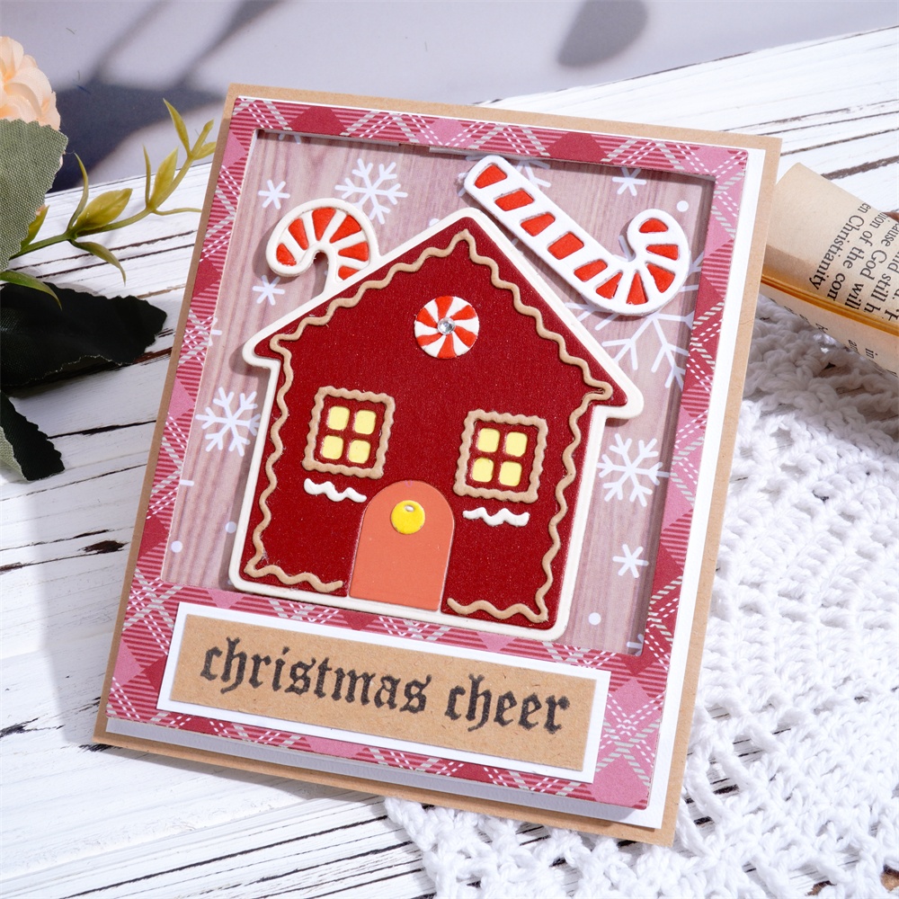Lifescraft Gingerbread Christmas Cottage Metal Cutting Dies
