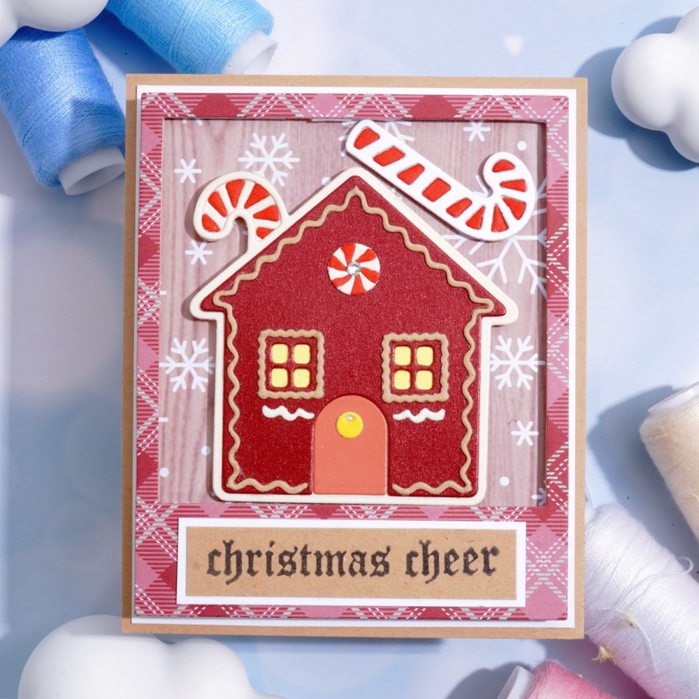 Lifescraft Gingerbread Christmas Cottage Metal Cutting Dies