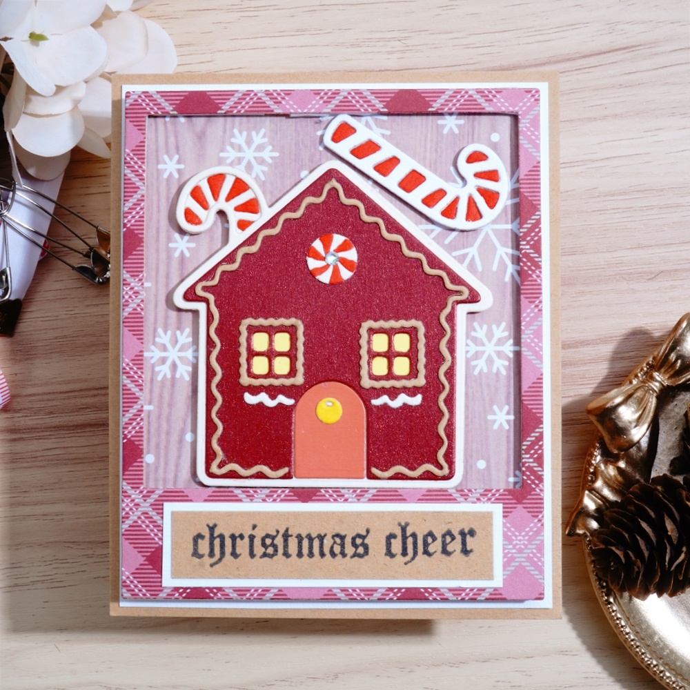 Lifescraft Gingerbread Christmas Cottage Metal Cutting Dies
