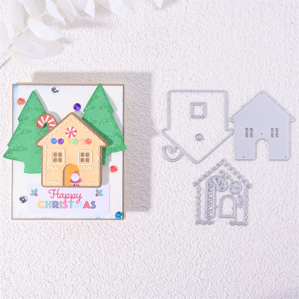 Lifescraft Gingerbread Christmas Cottage Metal Cutting Dies