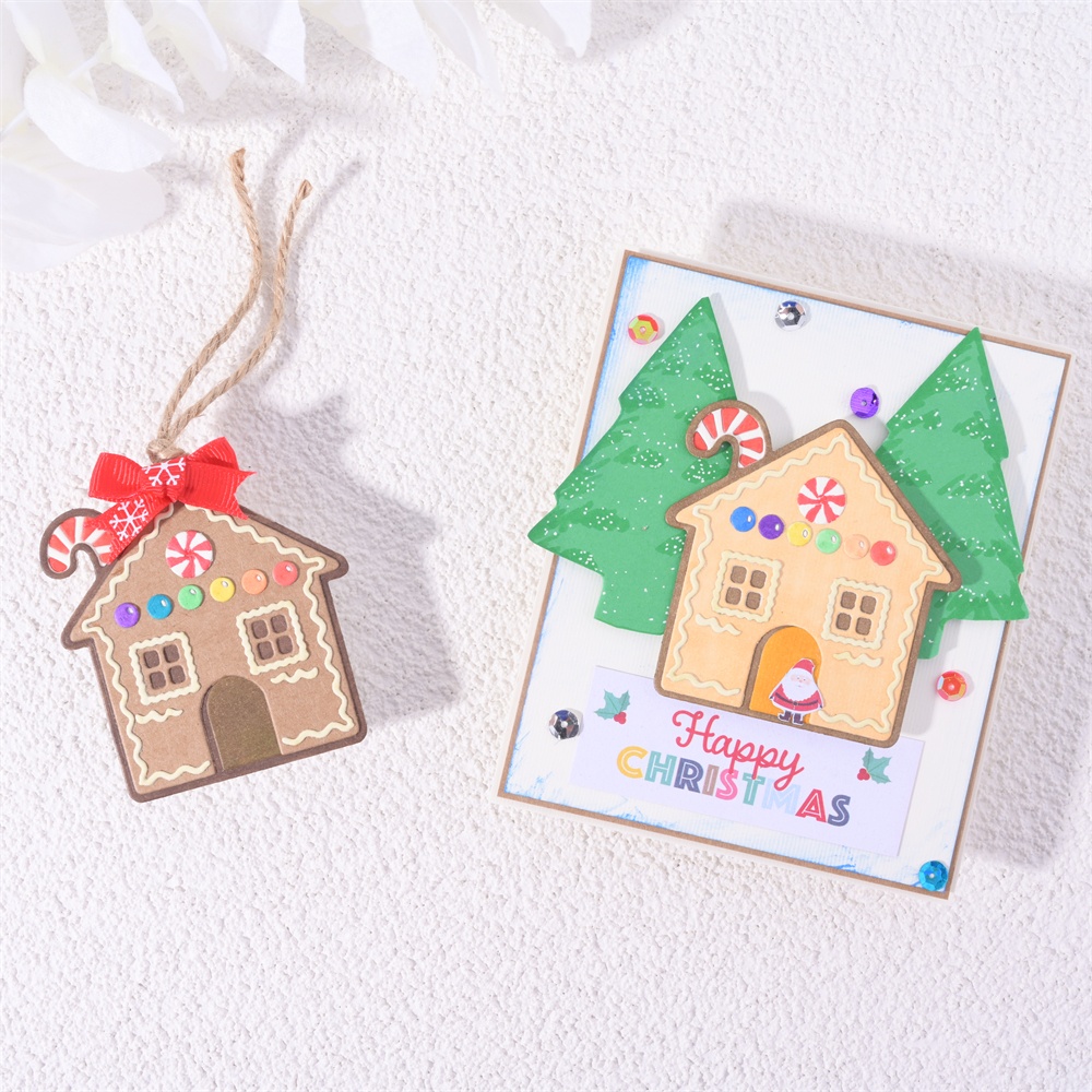 Lifescraft Gingerbread Christmas Cottage Metal Cutting Dies