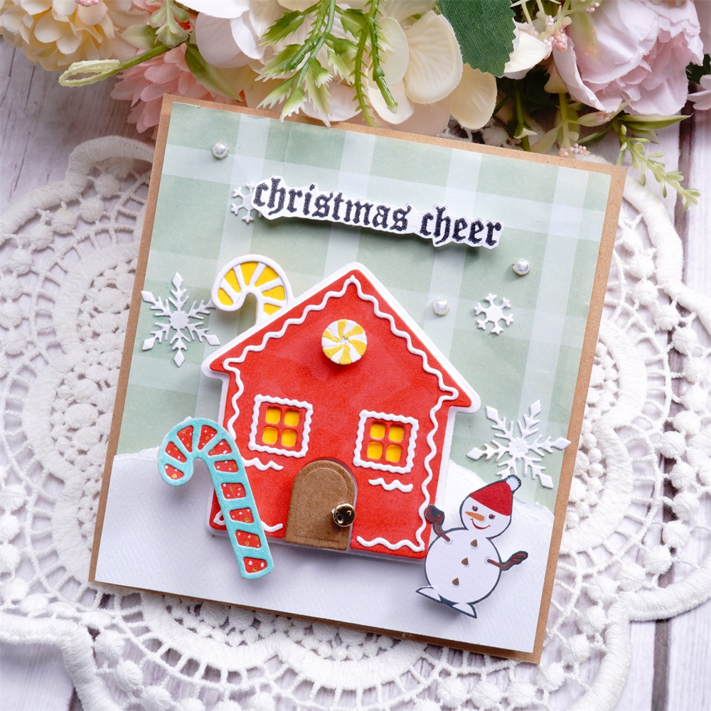 Lifescraft Gingerbread Christmas Cottage Metal Cutting Dies