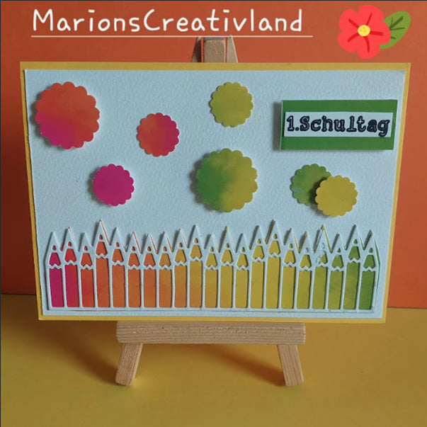 Lifescraft Crayons Border Board Cutting Dies