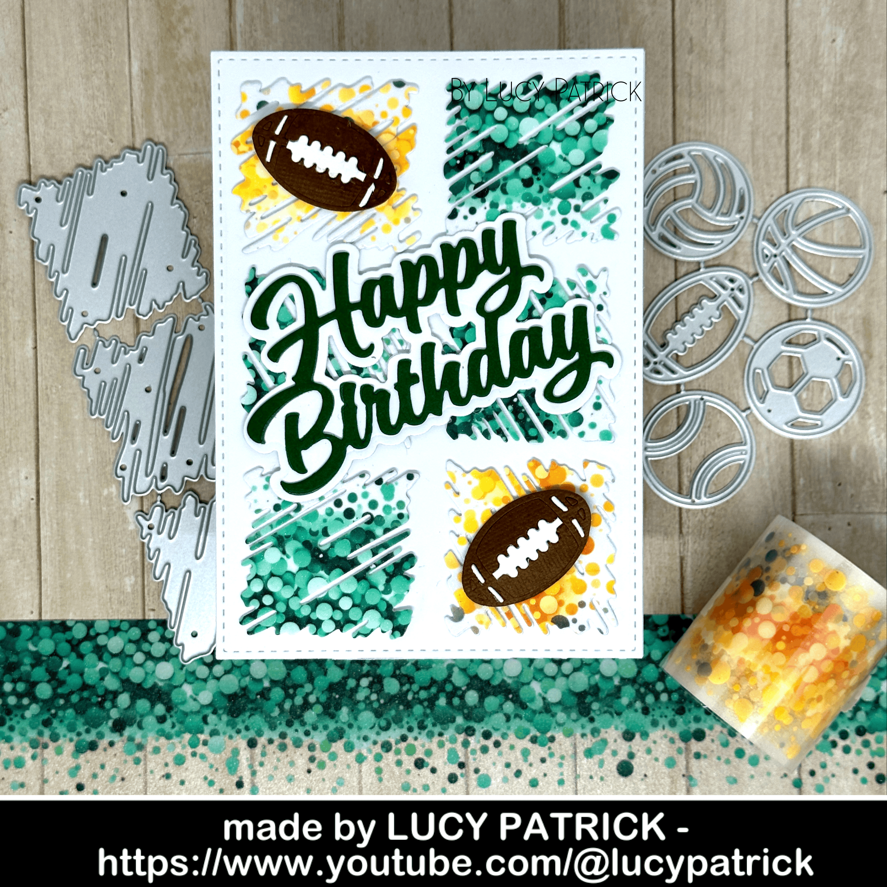 Lifescraft Hand-Painted Small Squares Metal Cutting Dies