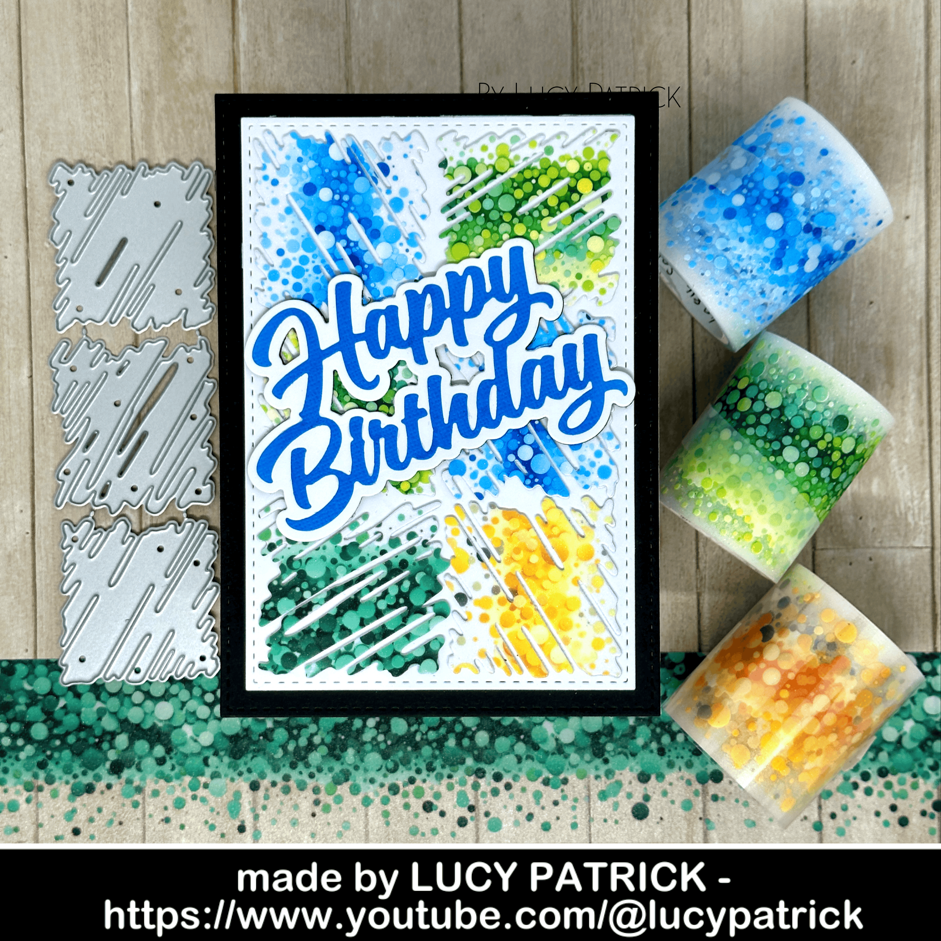 Lifescraft Hand-Painted Small Squares Metal Cutting Dies