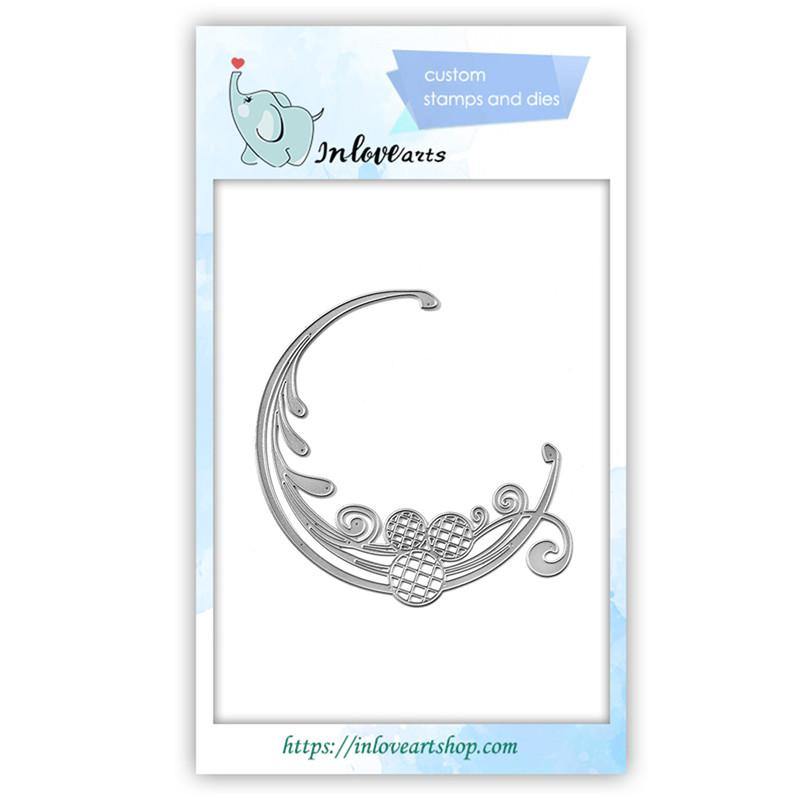 Half Moon Lace Frame Dies - Inlovearts