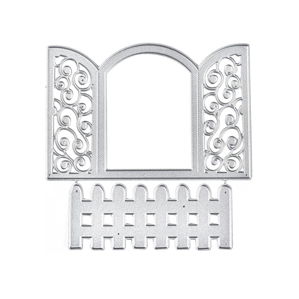 Lace Window Fence Cutting Dies - Inlovearts