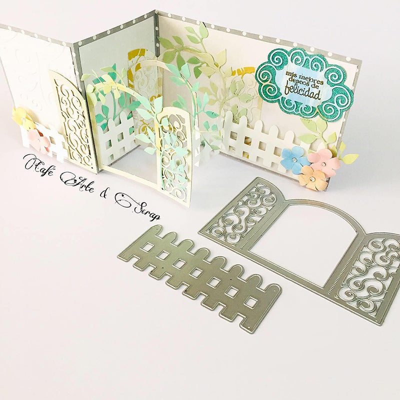 Lace Window Fence Cutting Dies - Inlovearts