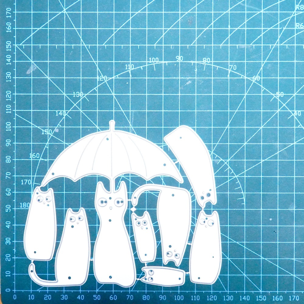 Lifescraft Cats under the Umbrella Metal Cutting Dies