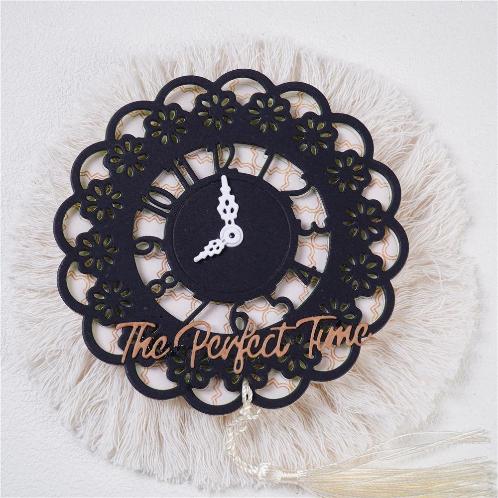 Lace Cluster Clock Dies - Inlovearts