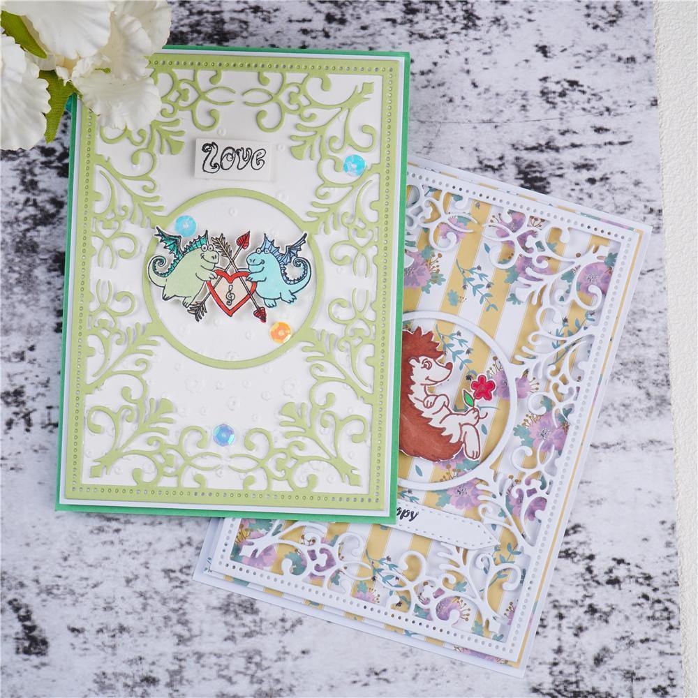 Lace Frame Background Cutting Dies - Inlovearts