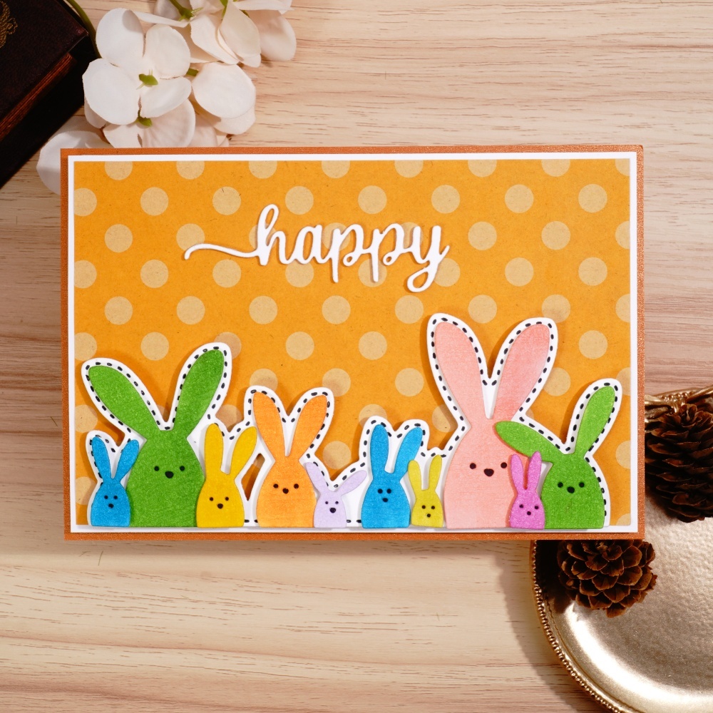 Lifescraft Happy Easter Bunny Metal Cutting Dies