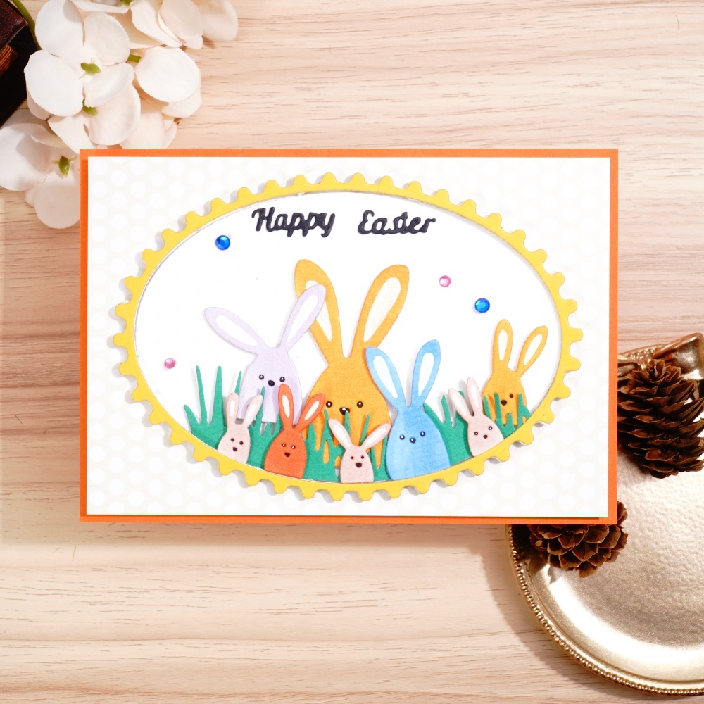 Lifescraft Happy Easter Bunny Metal Cutting Dies