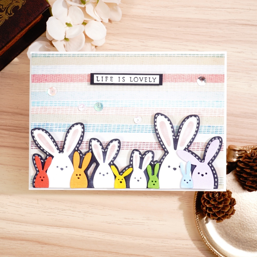 Lifescraft Happy Easter Bunny Metal Cutting Dies