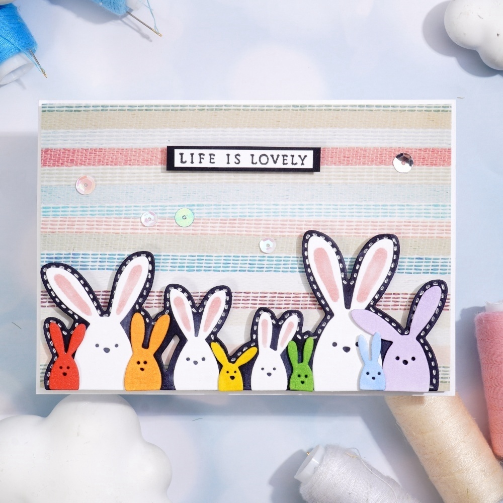 Lifescraft Happy Easter Bunny Metal Cutting Dies