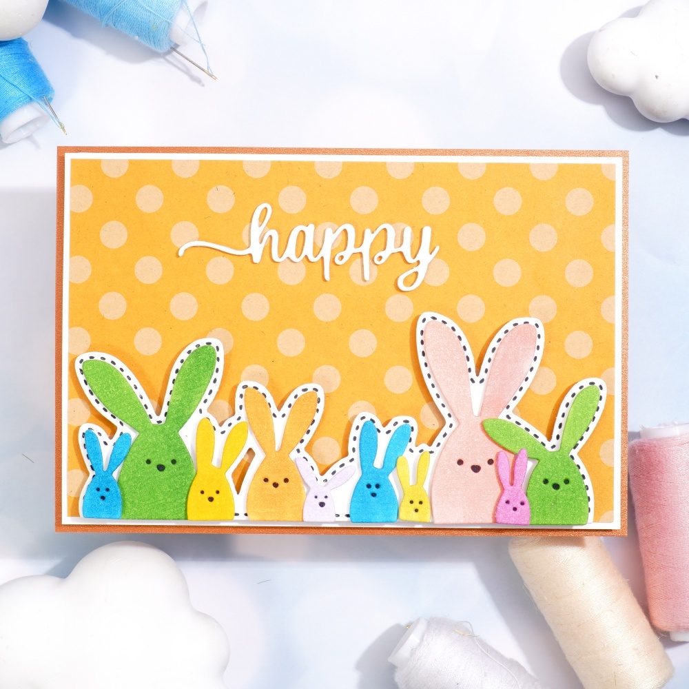 Lifescraft Happy Easter Bunny Metal Cutting Dies